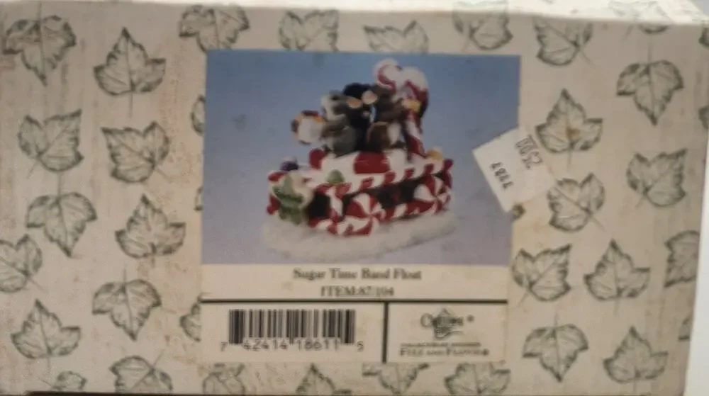 Fitz and Floyd Charming Tails SUGAR TIME BAND FLOAT 87/104 Figurine